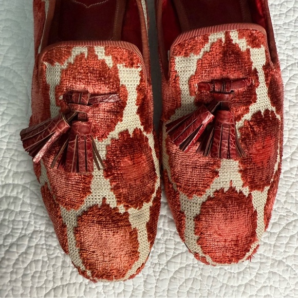 Tom Ford Red and Cream Loafers - Picture 8 of 13